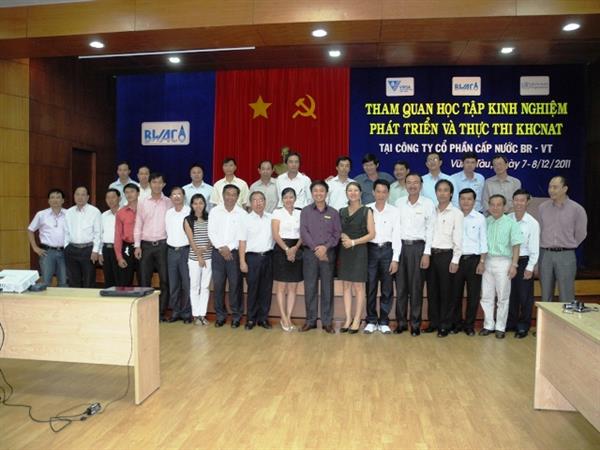 Tổ chức Y tế Thế giới và Hội Cấp Thoát Nước Việt Nam phối hợp tổ chức khóa tập huấn “Triển khai và thực thi Cấp Nước An Toàn” tại Công ty CP Cấp nước BR-VT